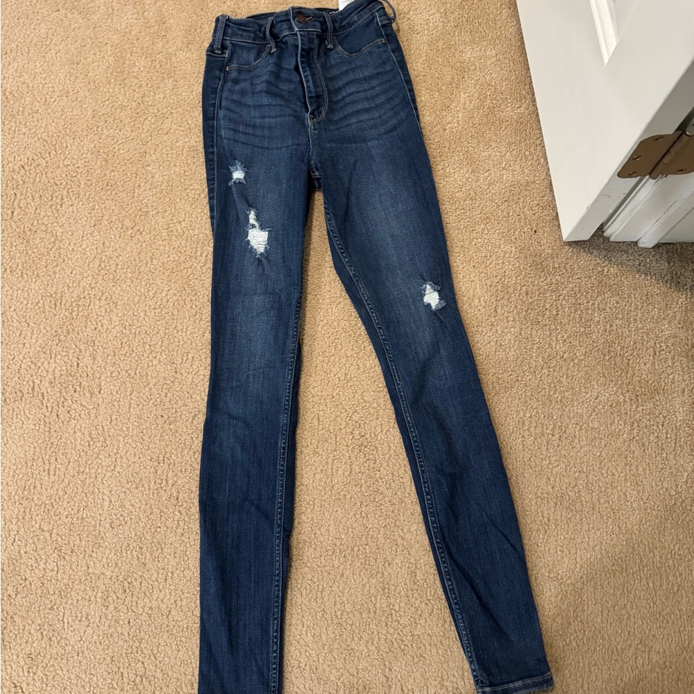 Hollister Blue Ultra High-Rise Jean Legging